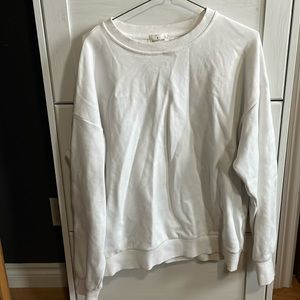 Azure crewneck sweatshirt.